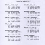 termini treninga 2017-2018 – 2. dio sezone