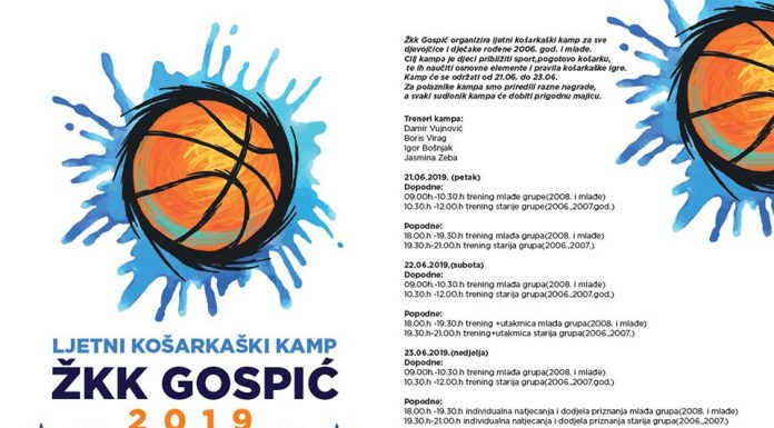 Ljetni košarkaški kamp ŽKK Gospić